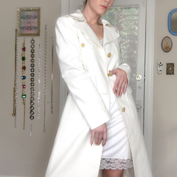Ann Taylor Jackets & Blazers - Ivory Trench Coat